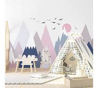 Ambiance Sticker Stickers Enfant Montagnes scandinaves ilonka 110 x 165 cm