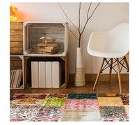 Ambiance Sticker Tapis Vinyle pour Le Sol en PVC - Antidérapant - Protection pour Le Sol - Tapis Vinyle Vintage - 60 x 100 cm - Lavable
