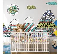 Ambiance Stickers Muraux Enfants Décoration Chambre Bébé - Autocollant Sticker Mural Adhesif Géant | Anoushka - H110 x L165 cm