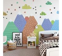 Ambiance Stickers Muraux Enfants Décoration Chambre Bébé - Autocollant Sticker Mural Adhesif Géant | Erika - H110 x L165 cm