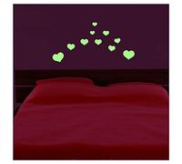 Ambiance Stickers Phosphorescents Coeurs - 55 X 70 cm