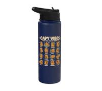 Ambiances Capy Comment Es-tu Détendu Aujourd'hui Humeurs De Stainless Steel Insulated Water Bottle