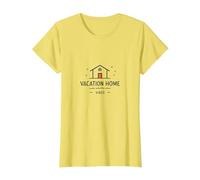 Ambiances de Maison de Vacances : Icône Cozy Retreat T-Shirt, Femme, Citron, XXL