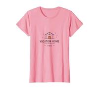 Ambiances de Maison de Vacances : Icône Cozy Retreat T-Shirt, Femme, Rose, XL
