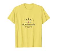 Ambiances de Maison de Vacances : Icône Cozy Retreat T-Shirt, Homme, Citron, XXL