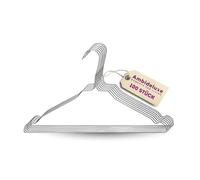 Ambideluxe | Lot de 100 cintres métalliques argentés | Cintres en métal avec revêtement en zinc et poudre de qualité supérieure | Peu encombrants et durables | Pour armoire, garde-robe et buanderie