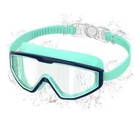 Ambienden Lunette Piscine Enfant, Anti-Buée UV, Vision Large, Réglage 1 Bouton, Joint Silicone, Lunettes de Natation 3-12 Ans Unisexe, GR2
