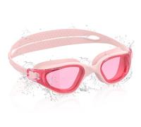 Ambienden Lunette Piscine Enfant, HD 180° Grand Angle Lunettes de Natation pour 3-14 Ans, Anti-Buée, Protection UV, Ajustement Rapide, Joint en Silicone, Lunette de Piscine Unisexes, Pink