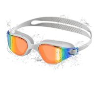Ambienden Lunettes de Natation, Claire Vision Lunettes de Natation Anti-buée, Protection UV, Joints en Silicone, Ajustements Rapides, Unisexes Pour Adultes-GR