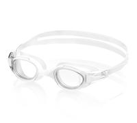 Ambienden Lunettes de Natation, Claire Vision Lunettes de Natation Anti-buée, Protection UV, Joints en Silicone, Ajustements Rapides, Unisexes Pour Adultes-White2