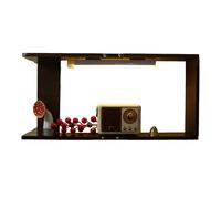 Ambient Glow Stand - Structure d'éclairage en bois, organisateur d'angle lumineux, design élégant de meubles à plusieurs niveaux | Salon Étude Lieu de travail Appartement Cadeau Placement décoratif