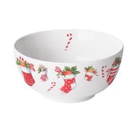 Ambiente Bol en porcelaine fine chaussettes de Noël 0,40 L