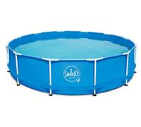 AMBIENTE HOME Swing Metal Frame Piscine Hors-Sol 3,66 x 0,84 m Montage Rapide Durable Robuste