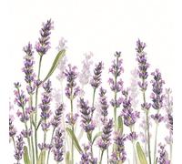 AMBIENTE Lot 20 serviettes en papier 33 x 33 cm - Nuances de Lavande