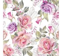 AMBIENTE Lot 20 serviettes en papier 33 x 33 cm - Roses Anciennes