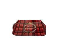 AMBIENTE Mini plateau Merry Christmas rectangulaire en mélamine - 20.5 x 13.5 cm
