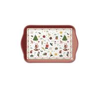 AMBIENTE Mini plateau Noël rectangulaire en mélamine - 20.5 x 13.5 cm