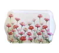 AMBIENTE Mini plateau vide poche rectangulaire pâquerettes roses