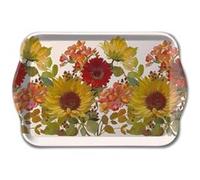 AMBIENTE Mini plateau vide poche Tournesols rectangulaire - 20.5 x 13.5 cm BLANC G