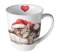 Ambiente Mug en porcelaine fine chat endormi