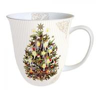 Ambiente Mug Sapin de Noël Crème 0.4L