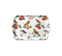 AMBIENTE Petit plateau rectangulaire oiseaux en automne