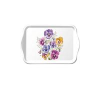 AMBIENTE Petit plateau rectangulaire pensées