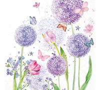 Ambiente Serviette Flower Beauty 33x33 cm 20 pcs. papier imprimé recto blanc verso printemps motif quart idéal décoration DIY meubles tiroirs bricolage découpage seizoen décoration de printemps