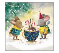 Ambiente Serviette Marshmallow Party, 33 x 33 cm, 20 pièces, idéal pour la décoration de la table, la fête, les fêtes