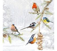 Ambiente Serviettes en Papier Dinner/Party env. 33x33cm - All Together - No‘l - Hiver - IdŽal comme Cadeau Et DŽcoration De Table