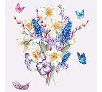 Ambiente Serviettes Lunch/Party/env. 33 x 33 cm Fleurs - Muscari Mix