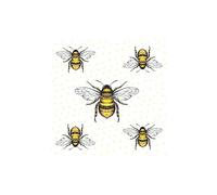 Ambiente Serviettes Motif : Abeilles - Abeille Déjeuner, 33x33cm, 20 Morceaux Emballage