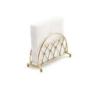 AMBIENTE Support à serviettes en papier - Treillis - en métal Or - Hauteur 10 cm - Largeur 14 cm - Profondeur 6.5 cm