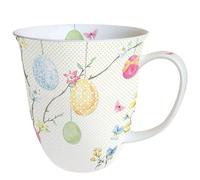Ambiente Tasse à thé / café env. 0,4 l Motif floral Easter printanier