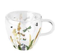 Ambiente Tasse à thé en verre double paroi 200 ml - Libellule