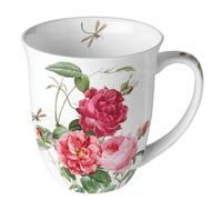 Ambiente Tasse à thé Tasse à café Tasse 0,4 l Ambre Roses Arbre Jardin Tasse à anse en porcelaine fine Porcelaine Printemps Été, 18417875