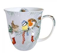 Ambiente Tasse de Noël 0,4 l Motif Robin Blue Tit & Wren