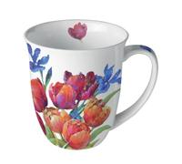Ambiente Tasse en porcelaine fine tulipes de joie