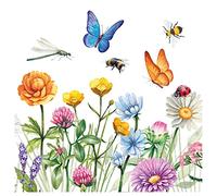 Ambiente The Butterfly Meadow Lot de 20 Serviettes de Table 33 cm