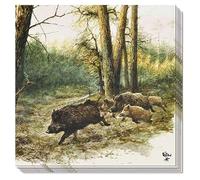 Ambiente Wild Boar in The Woods Serviettes 33 x 33 cm