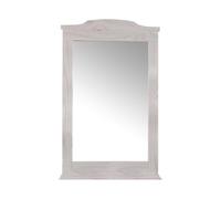 Ambientehome 57097 Jugan Miroir en pin Massif laqué Blanc 4 x 62 x 106 cm