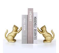 Ambipolar Serre-Livres décoratif Motif Chat doré