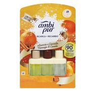 Ambipur 3Volution Recharge pour Désodorisant Électrique Orange et Néroli 20 ml 3 Arômes qui alternent pour combattre les odeurs