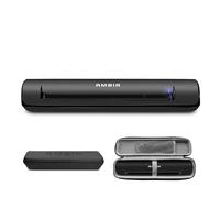 Ambir TravelScan Pro Go Pack portable USB compact pour documents, cartes de visite et reçus pour PC Windows avec étui de voyage rigide PS600-GO