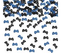 Ambishi Lot de 120 confettis de jeu vidéo, décoration de table pour enfants, hommes et femmes, manette de jeu en papier pour enfants, anniversaire, fête prénatale, accessoires de photomaton