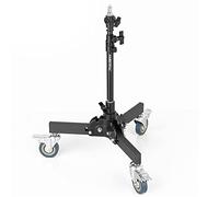 AMBITFUL 61-81 cm Profession Support de lampadaire pliable amovible très robuste et roues pour studio Flash LED