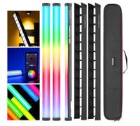 AMBITFUL A2 Pro A2PRO Tube Lumineux RVB en Couleur Ensemble de 2 lumières, IRC 95 TLCI 97 Couleurs précises, 2500K-8500K réglable, Mode RVB CCT HSI, Effet de lumière 26 FX