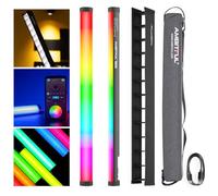 AMBITFUL A2 Pro A2PRO Tube Lumineux RVB en Couleur, IRC 95 TLCI 97 Couleurs précises, 2500K-8500K réglable, Mode RVB CCT HSI, Effet de lumière 26 FX, Prise en Charge de contrôle par Application