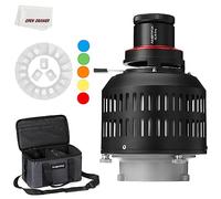 Ambitful AL-18 Pro Projecteur LED Snoot Bowens Mount Optical Cylindre, Spot pour Photographie, compatible VL150 SL60W SL60II SL150II SL50III avec 40 GOBO + Sac