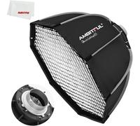 AMBITFUL Bowens Boîte à lumière à installation rapide + grille en nid d'abeille pour studio stroboscopique photographie extérieure (octogonale 65 cm)